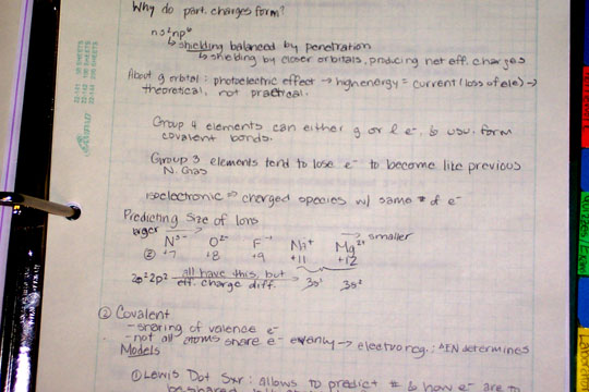 Chemistry notes on bonding